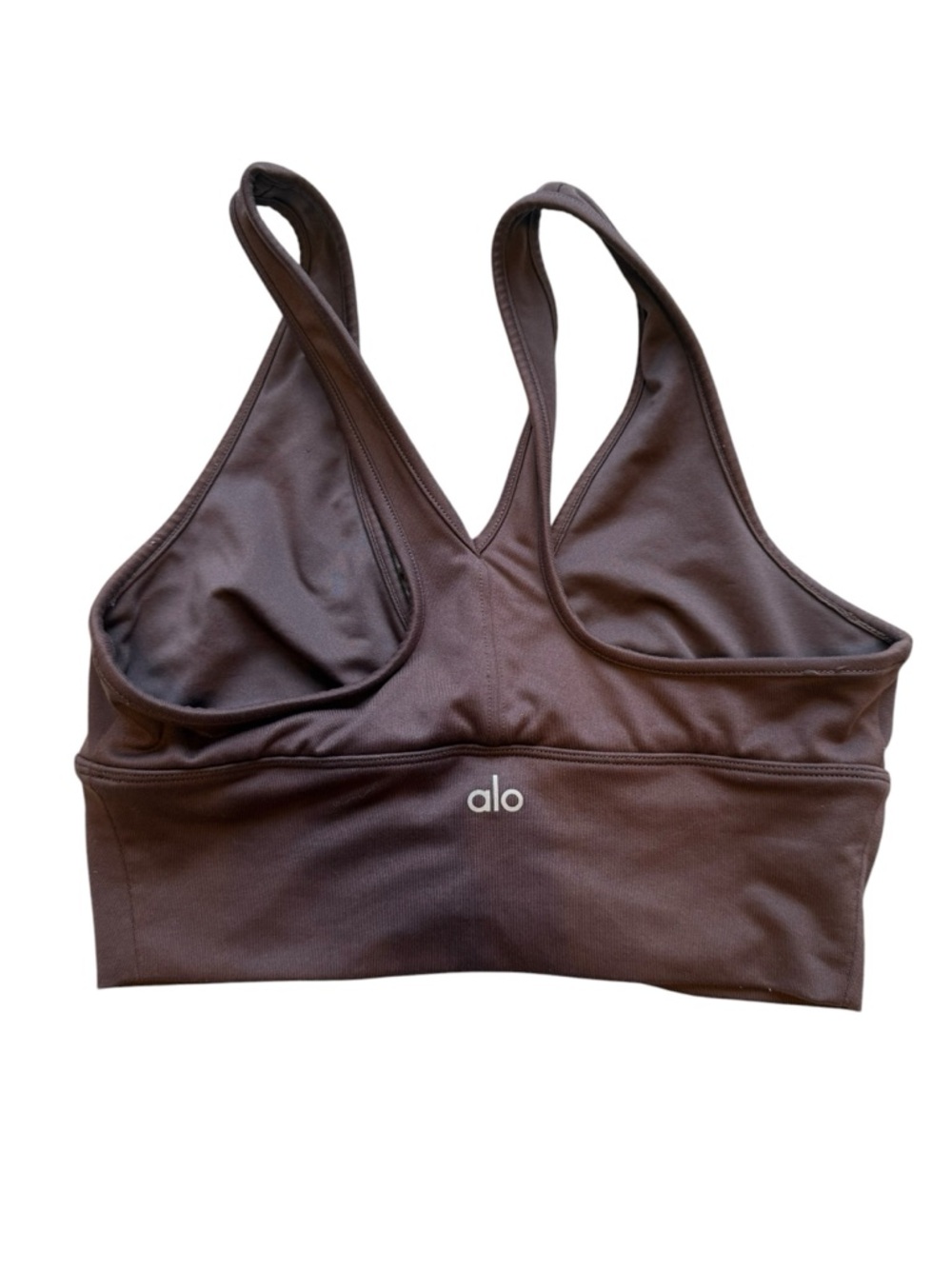 Alo Yoga Wild Thing Bra in Raisin - Picture 2 of 8